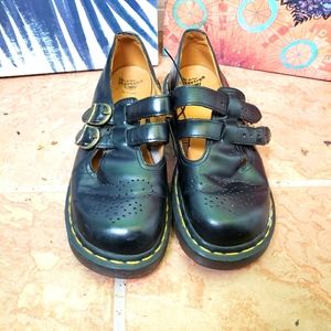 Dr. Martens Double Buckle Womens Large Chunky Mary Jane Shoes Size 5